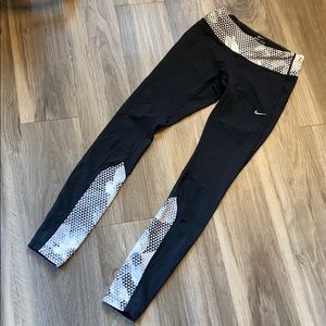 Nike Dri fit epic luxe printed running tight XS